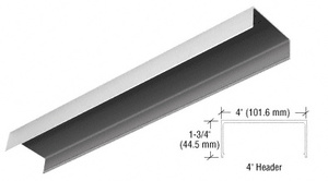 CRL Satin Anodized 4" Header Channel - 120"