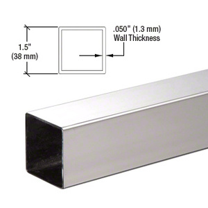 CRL Brushed Stainless 1-1/2" Square Tubing - Custom