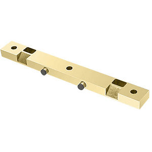 CRL Polished Brass Door Stop/Strike for Double Patch Doors