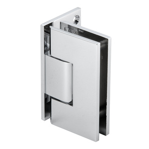 CRL Polished Chrome Vienna Adjustable Wall Mount Offset Back Plate Hinge