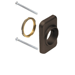 CRL Dark Bronze Mortise Cylinder Mounting Pad