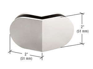 CRL Polished Stainless 135 Degree Mall Front Clamp