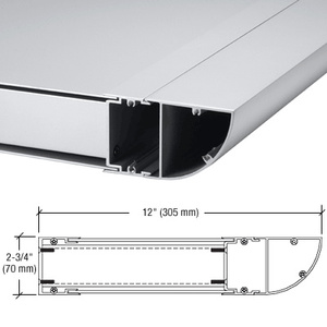 CRL7130 Series Silver Metallic 48" Standard Size Cove Fascia - 12" Projection System