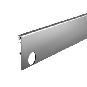 CRL DRX™ 4" Satin Anodized Square Side Cover with Egress Handle Prep - 110" Length