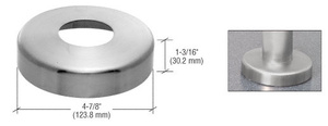 CRL Brushed Stainless Base Flange Cover for 1-1/4" Schedule 40 Pipe Rail