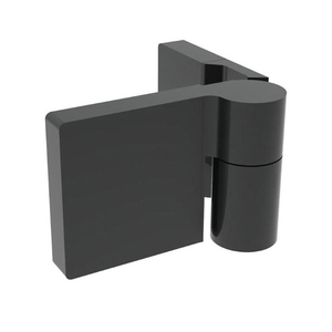 CRL Matte Black Lugano Series Wall Mount Hinge - For Left Hand Door