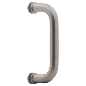 Brushed Nickel 6" Standard Tubular Single Mount Handle with Washers