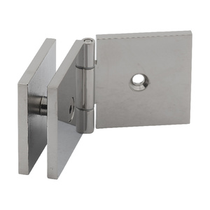 Polished Nickel Adjustable Wall Mount Designer Series Glass Clip 2" X 2" (51 X 51 mm)