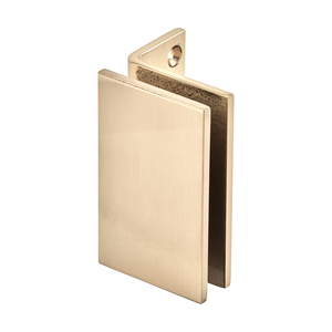 Polished Brass Wall Mount Designer Series Glass Clamp