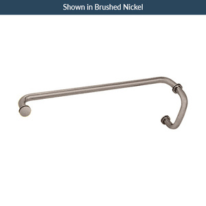 Polished Nickel 8" x 27" Towel Bar Handle Combo with Washers