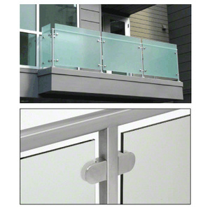 CRL Brushed Stainless Fabricated 2" Square Post Rail System