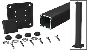 CRL Matte Black 100 Series 36" Surface Mount Post Kit