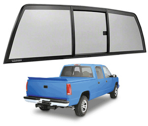 CRL Tri-Vent Three Panel Slider with Solar Glass for 1988-2000 Chevy/GMC C/K Trucks