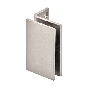 Brushed Nickel Wall Mount Designer Series Glass Clamp