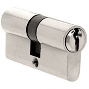 CRL Polished Stainless Extended Length Keyed Cylinder/Cylinder - Keyed Alike