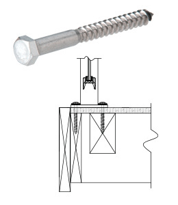 CRL 3/8" x 3-1/2" Lag Bolt