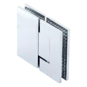 Polished Chrome 180º Glass to Glass Adjustable Americana Series Hinge