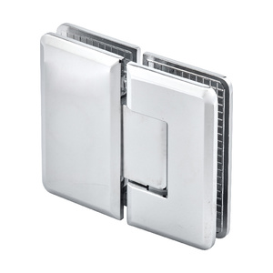 Polished Chrome 180° Glass-to-Glass Adjustable Majestic Series Hinge