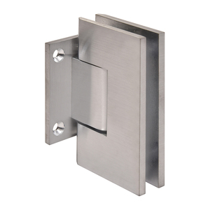 CRL Brushed Chrome Vienna 074 Series Wall Mount Short Back Plate Hinge