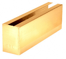 CRL Polished Brass 12" Welded End Cladding for B5A Series Surfacemate® Base Shoe