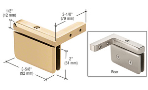 CRL Unlacquered Brass Prima 05 Series Right Hand Offset Mount Hinge