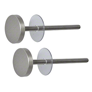 CRL Brushed Nickel Cologne Low Profile Stud Replacement Set