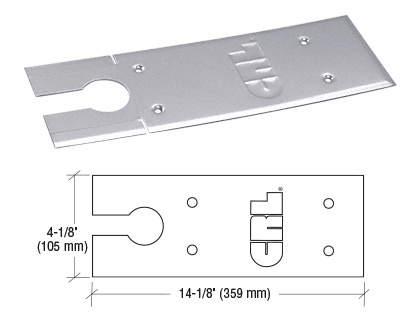 CRL Polished Stainless Cover Plates for 8500 Series Floor Mounted Closer