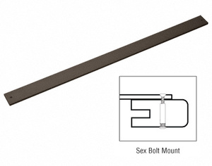 CRL 48" Bronze Anodized Extruded Aluminum Door Bumper Bars