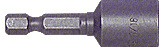 CRL 7/16" x 1-3/4" Magnetic Head Screwgun Nut Setter Socket