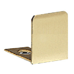 CRL Polished Brass End Cap for 3/8" Deep U-Channel