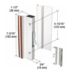 CRL Aluminum Standard Profile Hook-Style Surface Mount Handle 4-15/16" Screw Holes