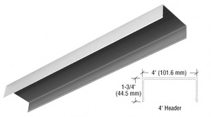 CRL Satin Anodized 4" Header Channel - 240"