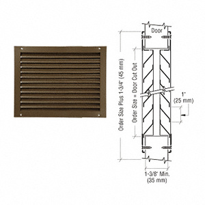 CRL 700A Series 18" x 12" Door Louver