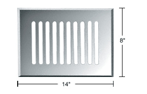 CRL Clear Mirror 8" x 14" Glass Mirror Grille
