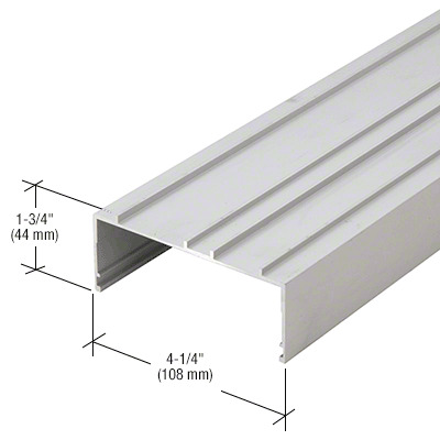 CRL-U.S. Aluminum Clear Anodized Stacking Head and Sill Channel - 24'-2 ...