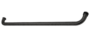 CRL Matte Black 28" Cross Bar Pull Handle for 4" x 10" Center Locks