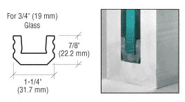 CRL 25' Setting and Centering Block for 3/4" Glass