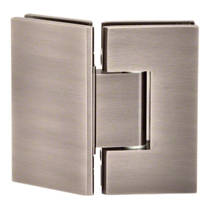 Brushed Pewter 135° Glass-to-Glass Adjustable Maxum Series Hinge