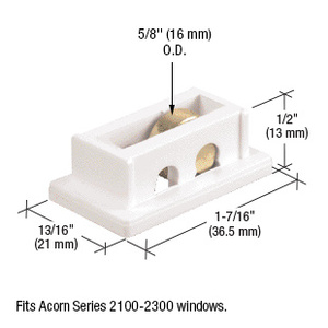 CRL 5/8" Steel Sliding Window Roller for Acorn 2100 thru 2300 Series New Style Windows