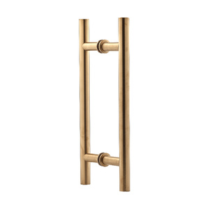 Satin Brass 8" Ladder Pull Back to Back Handles