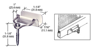 CRL White Slip-On Bail Latches and Screws - Bulk