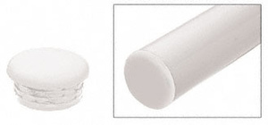 CRL Sky White Quick Connect Color Match End Cap for 1-1/2" Diameter Tubing