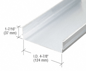 CRL 487 Clear Anodized OfficeFront™ Cased Jamb/Head - 24'-2"