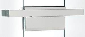 CRL Satin Anodized Single Floating Header for Overhead Concealed Door Closers for 36" Wide Opening