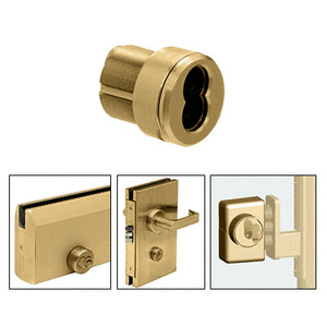 CRL Polished Brass Mortise Housing for 7-Pin Small Format Interchangeable Cores (SFIC)