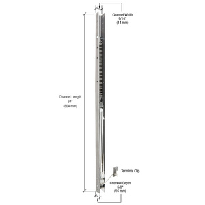 CRL 34" Window Channel Balance - 3320 or 33-2