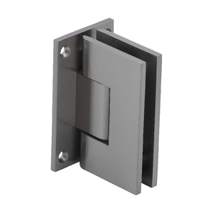 CRL Brushed Nickel Vienna 037 Series Wall Mount Full Back Plate Hinge
