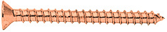 CRL Brushed Copper 10 x 2" Wall Mounting Flat Head Phillips Sheet Metal Screws
