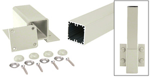 CRL Oyster White 200, 300, 350, and 400 Series 42" Fascia Mount Post Kit