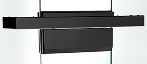 CRL Matte Black Single Floating Header for Overhead Concealed Door Closers for 36" Wide Opening